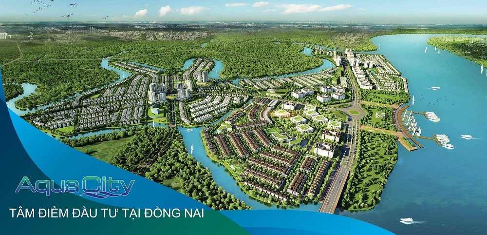 Phối cảnh tổng thể dự án khu đô thị Aqua City Đồng Nai