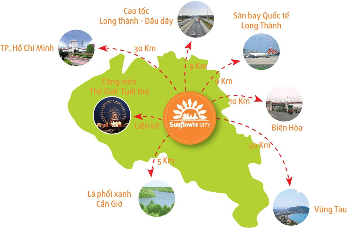 Đất Nền Sunflower City Nhơn Trạch Đồng Nai