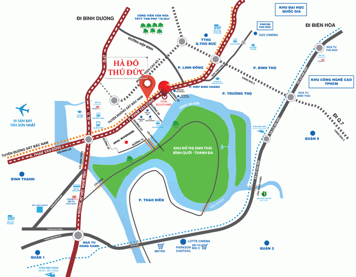 Vị Trí Dự Án Hà Đô ComPlex Phạm Văn Đồng